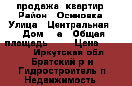 продажа  квартир › Район ­ Осиновка › Улица ­ Центральная  › Дом ­ 5а › Общая площадь ­ 35 › Цена ­ 630 000 - Иркутская обл., Братский р-н, Гидростроитель п. Недвижимость » Квартиры продажа   . Иркутская обл.